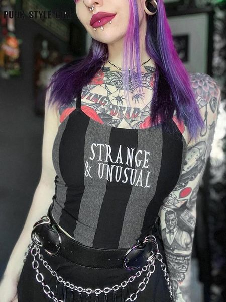 t-shirt fashion striped alt camis women letter embroidery backless crop 2000s goth chic y2k e girl grunge aesthetic camisole, White
t-shirt fashion striped alt camis women letter embroidery backless crop 2000s goth chic y2k e girl grunge aesthetic camisole, White