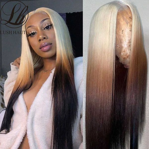 13x4 straight lace wigs colored synthetic brown wig blonde 613 roots with black ends transparent lace wig cosplay wigs 230524, Black;brown
13x4 straight lace wigs colored synthetic brown wig blonde 613 roots with black ends transparent lace wig cosplay wigs 230524, Black;brown