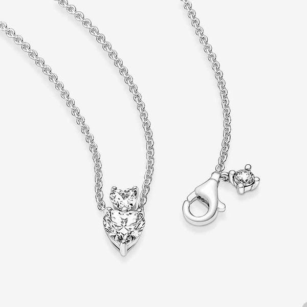 925 sterling silver love necklace for pandora double heart pendant sparkling necklace designer jewelry for women crystal diamond love neckla
925 sterling silver love necklace for pandora double heart pendant sparkling necklace designer jewelry for women crystal diamond love neckla
