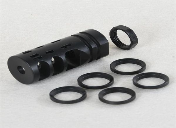 high performance 762308 58x24 thread muzzle brake with jam nut and crush washer2786475
high performance 762308 58x24 thread muzzle brake with jam nut and crush washer2786475