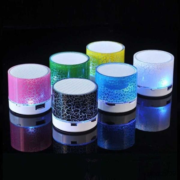 Image of Portable Speakers Portable Car Audio Dazzling LED Lights Wireless Bluetooth Subwoofer Speaker Support Card USB For PC/Mobile Phone R230608