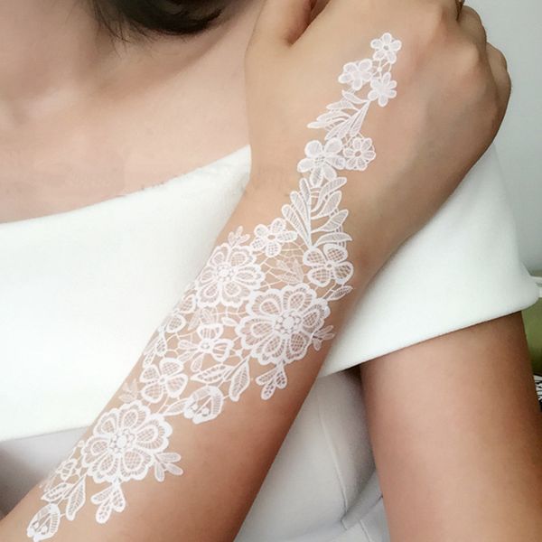 new white silk tattoo sticker for european and american wedding bride waterproof tattoo sticker tattoos
new white silk tattoo sticker for european and american wedding bride waterproof tattoo sticker tattoos