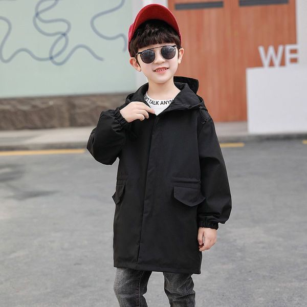 Tench coats 516Y Children Trench Coat Autumn Boys Jacket Long Zipper Hooded Solid Loose Fashion Casual Kids Windbreaker Clothes Hw50 230608, White
Tench coats 516Y Children Trench Coat Autumn Boys Jacket Long Zipper Hooded Solid Loose Fashion Casual Kids Windbreaker Clothes Hw50 230608, White