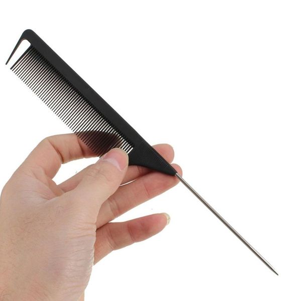1pcs fashion black finetooth comb metal pin antistatic hair style rat tail comb hair styling beauty tools6324615, Silver
1pcs fashion black finetooth comb metal pin antistatic hair style rat tail comb hair styling beauty tools6324615, Silver