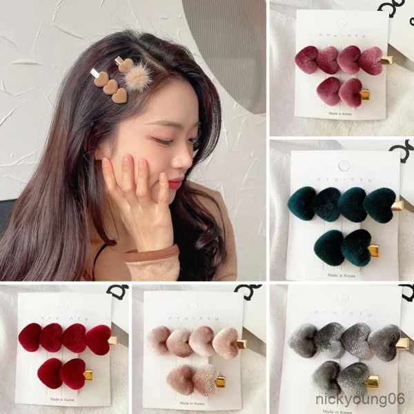 hair accessories fashion velvet love clip bangs hairpin girls autumn and winter side for women's r230608, Slivery;white
hair accessories fashion velvet love clip bangs hairpin girls autumn and winter side for women's r230608, Slivery;white