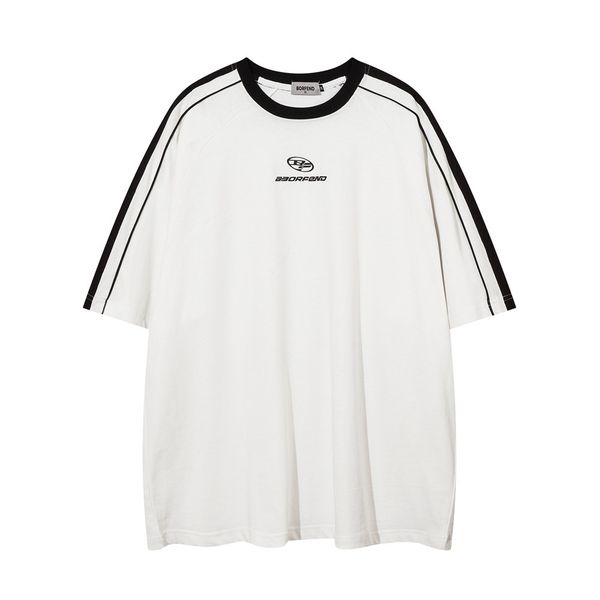 men's t-shirts patchwork striped shoulder sleeve t-shirt short sleeve cotton blazer men's summer loose casual half sleeve t high s, White;black
men's t-shirts patchwork striped shoulder sleeve t-shirt short sleeve cotton blazer men's summer loose casual half sleeve t high s, White;black