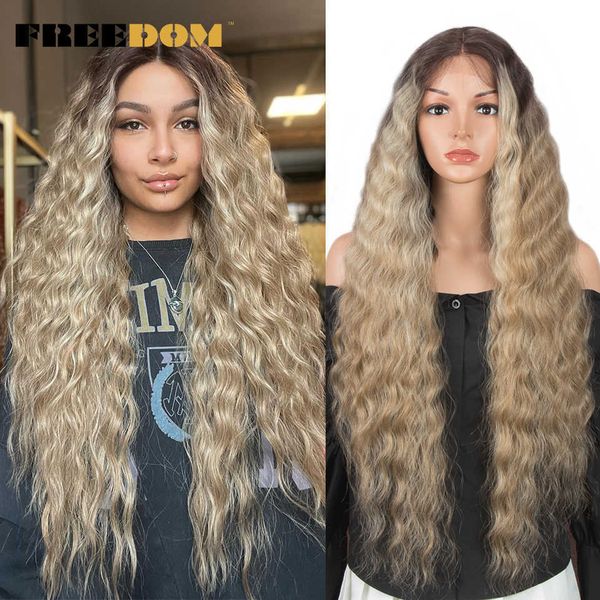 synthetic lace wig long deep wavy brown highlight wigs 30 inches synthetic wigs for black women cosplay wigs 230524, Black;brown
synthetic lace wig long deep wavy brown highlight wigs 30 inches synthetic wigs for black women cosplay wigs 230524, Black;brown