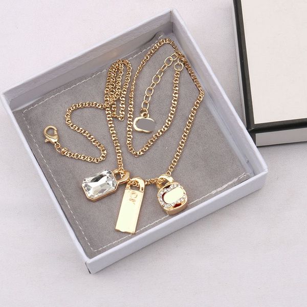 19style luxury designer double letter pendant necklaces 18k gold plated crysat pearl rhinestone sweater necklace for women wedding party jew, Silver
19style luxury designer double letter pendant necklaces 18k gold plated crysat pearl rhinestone sweater necklace for women wedding party jew, Silver