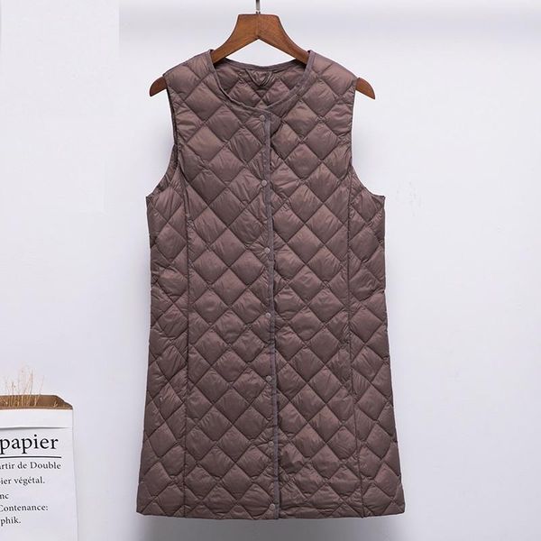 vests newbang plaid matt fabric long women's vest ultra light down vest women waitcoat female slim sleeveless without collar jacket, Black;white
vests newbang plaid matt fabric long women's vest ultra light down vest women waitcoat female slim sleeveless without collar jacket, Black;white