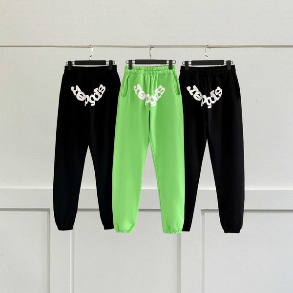 men and women fashion pants sweatpants young thug celebrity same style sp5der 555555 high street leisure trend, Black;white
men and women fashion pants sweatpants young thug celebrity same style sp5der 555555 high street leisure trend, Black;white