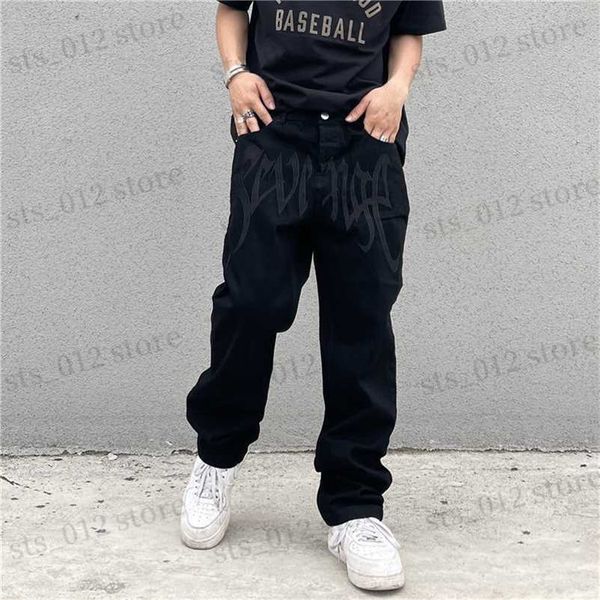 men's jeans men's pants y2k emo fashion black streetwear embroidered low rise baggy jeans trousers straight hip hop alt denim male, Blue
men's jeans men's pants y2k emo fashion black streetwear embroidered low rise baggy jeans trousers straight hip hop alt denim male, Blue