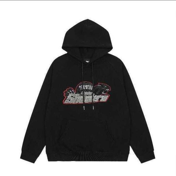 men's hoodies sweatshirts designer clothing hoodie high street niche rap trendy trapstar towel embroidered plush loose casual pullover, Black
men's hoodies sweatshirts designer clothing hoodie high street niche rap trendy trapstar towel embroidered plush loose casual pullover, Black