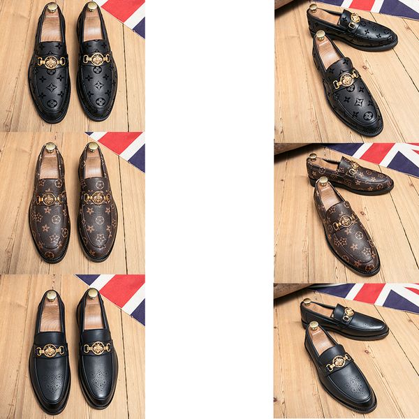 luxury brands new men dress shoes breathable metal buckle loafers premium print pointed head business leather shoes size 38-44, Black
luxury brands new men dress shoes breathable metal buckle loafers premium print pointed head business leather shoes size 38-44, Black