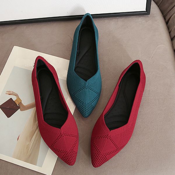 2023 stretch knitted ballet flats women pointed toe mesh loafers casual boat shoes breathable pregnant shoes moccasin plus size, Black
2023 stretch knitted ballet flats women pointed toe mesh loafers casual boat shoes breathable pregnant shoes moccasin plus size, Black