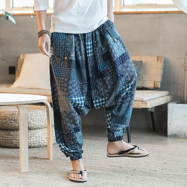 pants men's harem pants drop crotch pockets joggers print casual trousers for men loose hip hop baggy boho cotton linen wide leg pants, Black
pants men's harem pants drop crotch pockets joggers print casual trousers for men loose hip hop baggy boho cotton linen wide leg pants, Black