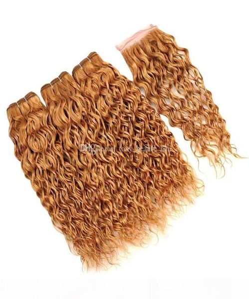 brazilian virgin hair wet wavy 27 colored blonde human hair 3 bundles with closure honey blonde water wave weaves with 4x4 lace c6194278, Black
brazilian virgin hair wet wavy 27 colored blonde human hair 3 bundles with closure honey blonde water wave weaves with 4x4 lace c6194278, Black