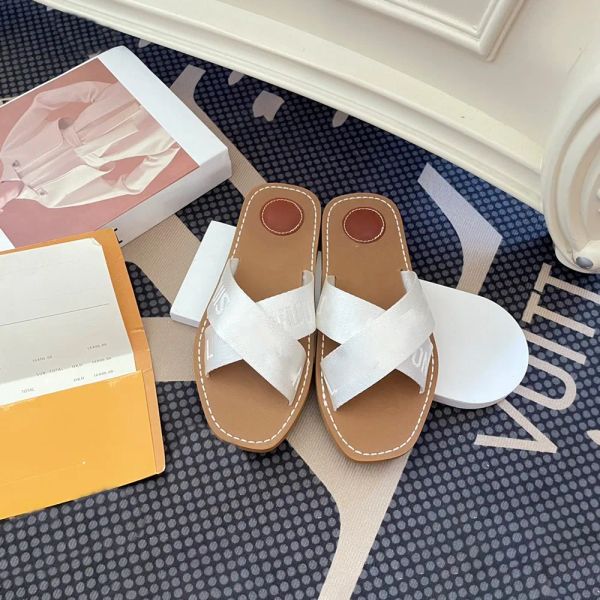 casual shoes new women designer slipper cross webbing slippers beach party slides sandal fashion flat mules embroidered letter slider, Black
casual shoes new women designer slipper cross webbing slippers beach party slides sandal fashion flat mules embroidered letter slider, Black