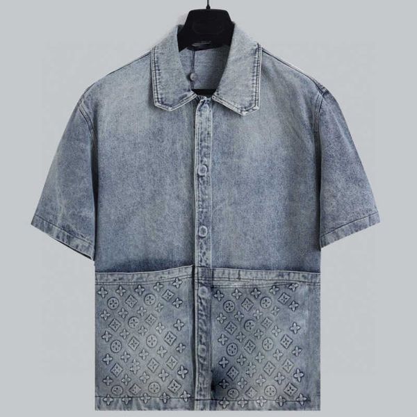 luxury brand casual shirt mens designer t shirt 3d embossed short sleeve denim jacket large pocket fashion shirts summer button polos cardig, White;black
luxury brand casual shirt mens designer t shirt 3d embossed short sleeve denim jacket large pocket fashion shirts summer button polos cardig, White;black