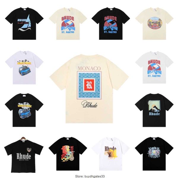 rhude mens t shirt tess designer casual fashion short sleeve europe america men women round neck tshirts us size s-xl, White;black
rhude mens t shirt tess designer casual fashion short sleeve europe america men women round neck tshirts us size s-xl, White;black