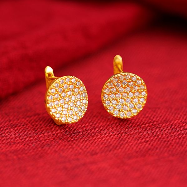 round tiny crystal paved hoop earrings women jewelry real 18k yellow gold colr fashion micro iced out pretty gift, Golden;silver
round tiny crystal paved hoop earrings women jewelry real 18k yellow gold colr fashion micro iced out pretty gift, Golden;silver
