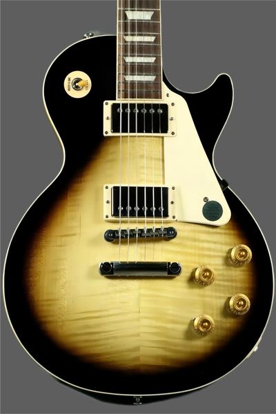paul standard 50s tobacco burst les electric guitar