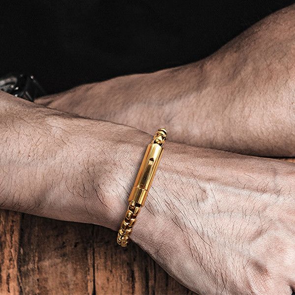 vintage mens bracelet stainless steel pearl shaped link chain braid bracelets punk jewelry for men boyfriend yw155br-642, Black
vintage mens bracelet stainless steel pearl shaped link chain braid bracelets punk jewelry for men boyfriend yw155br-642, Black
