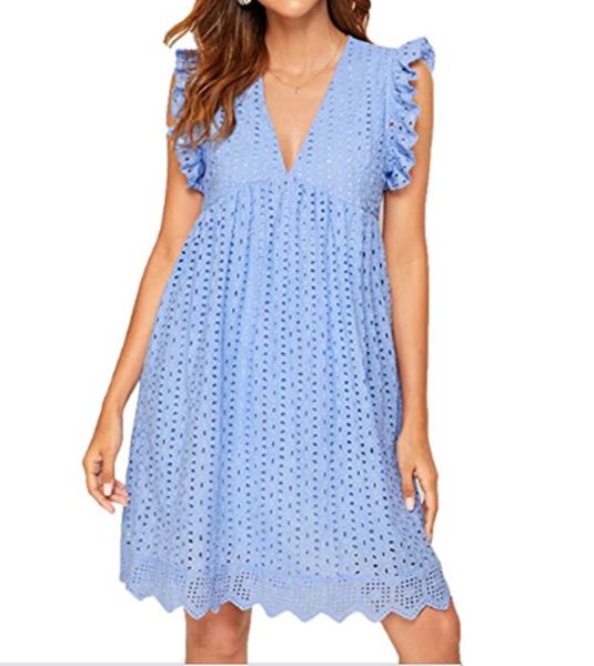 v-neck summer mini lace dress short sleeve date empire hollow casual dress women party dresses plus size ladies 2023 a line vestidos robe wi, Black;gray
v-neck summer mini lace dress short sleeve date empire hollow casual dress women party dresses plus size ladies 2023 a line vestidos robe wi, Black;gray