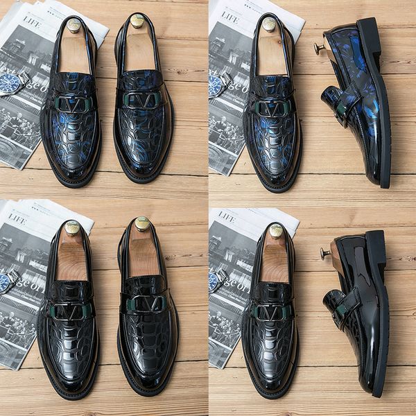 luxury brands new men dress shoes patent leather glossy british style leather shoes fashion breathable pointed head business leather shoes s, Black
luxury brands new men dress shoes patent leather glossy british style leather shoes fashion breathable pointed head business leather shoes s, Black