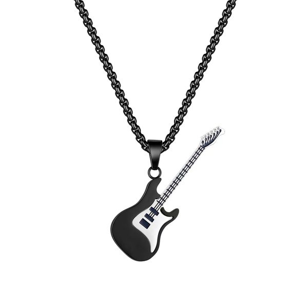 street creative mini rock guitar fashion designer pendant fashion stainless steel necklace, Silver
street creative mini rock guitar fashion designer pendant fashion stainless steel necklace, Silver