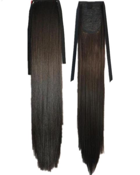105 synthetic ponytail long straight hair 16quot22quot clip ponytail hair extension blonde brown ombre hair tail with drawstr6690167, Black
105 synthetic ponytail long straight hair 16quot22quot clip ponytail hair extension blonde brown ombre hair tail with drawstr6690167, Black