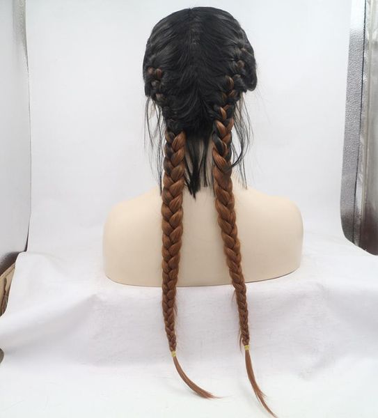 aohai 2 tone 2 braids long lace front wig full heat resistent fiber 24 inches long synthetic hair replacement5749944, Black
aohai 2 tone 2 braids long lace front wig full heat resistent fiber 24 inches long synthetic hair replacement5749944, Black