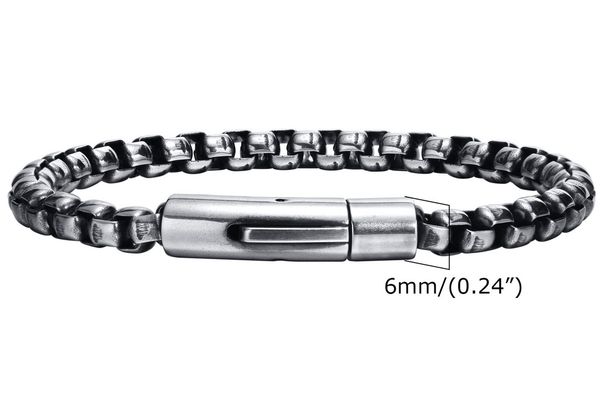 vintage mens bracelet stainless steel pearl shaped link chain braid bracelets punk jewelry for men boyfriend yw150br-642, Black
vintage mens bracelet stainless steel pearl shaped link chain braid bracelets punk jewelry for men boyfriend yw150br-642, Black