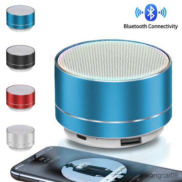 Image of Portable Speakers Wireless Bluetooth Speaker Small Steel Cannon Subwoofer Portable Gift Card Bluetooth Speaker Color Outdoors Speakers R230608