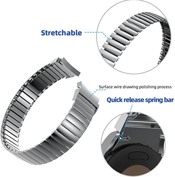 seamless elastic strap suitable for galaxy watch 4 classic 42mm 46mm stainless steel bracelet suitable watch 5 pro 44mm 40mm 45mm
seamless elastic strap suitable for galaxy watch 4 classic 42mm 46mm stainless steel bracelet suitable watch 5 pro 44mm 40mm 45mm