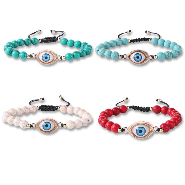 turquoise eye charm stone bracelet adjustable beaded handmade bracelet for women, Black
turquoise eye charm stone bracelet adjustable beaded handmade bracelet for women, Black