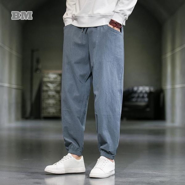 pants 2021 chinese style spring autumn loose casual baggy pants loose plus size linen harem pants men clothing harajuku trousers, Black
pants 2021 chinese style spring autumn loose casual baggy pants loose plus size linen harem pants men clothing harajuku trousers, Black