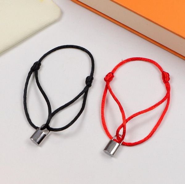 new stainless steel fashion classic jewelry designer bracelet red and black charm bracelet dynamic rope bracelet metal lock bracelet jewelry, Golden;silver
new stainless steel fashion classic jewelry designer bracelet red and black charm bracelet dynamic rope bracelet metal lock bracelet jewelry, Golden;silver