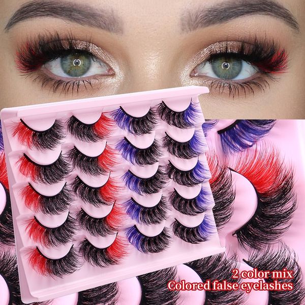thick curly 10 pairs color false eyelashes extensions naturally soft & delicate hhandmade reusable mink fake lashes colorful full strip lash
thick curly 10 pairs color false eyelashes extensions naturally soft & delicate hhandmade reusable mink fake lashes colorful full strip lash