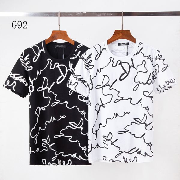 men's black white signature cotton t-shirt with print mens t shirts short sleeve tshirts summer hip hop tees streetwear 52369, White;black
men's black white signature cotton t-shirt with print mens t shirts short sleeve tshirts summer hip hop tees streetwear 52369, White;black