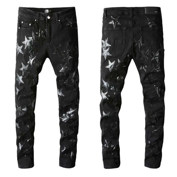 23ss designer jeans mens jeanpants distressed ripped skinny men jean slim motorcycle moto biker causal mans vintage denim pants 12, Blue
23ss designer jeans mens jeanpants distressed ripped skinny men jean slim motorcycle moto biker causal mans vintage denim pants 12, Blue