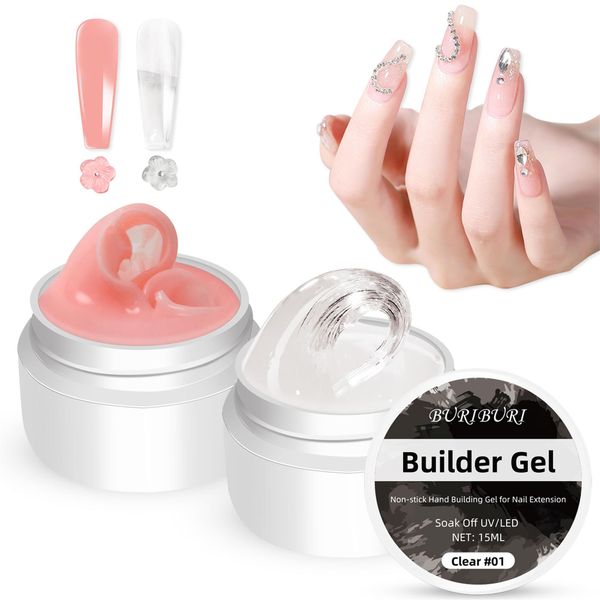 buriburi nail extension builder gel solid sculpture gel nonsticky hard gel glue nail manicure clear and nude, Red;pink
buriburi nail extension builder gel solid sculpture gel nonsticky hard gel glue nail manicure clear and nude, Red;pink