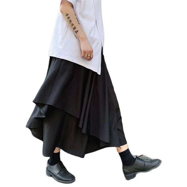 pants fall black england style irregular culottes pants men casual loose stitching wide leg pants for men trousers hiphop spring 2738
pants fall black england style irregular culottes pants men casual loose stitching wide leg pants for men trousers hiphop spring 2738