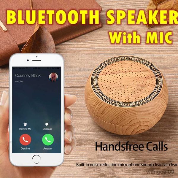 Image of Portable Speakers Retro Chess Speaker Wireless Bluetooth Speaker Support Card Wooden Design Built-in Loudspeaker For Phone R230608