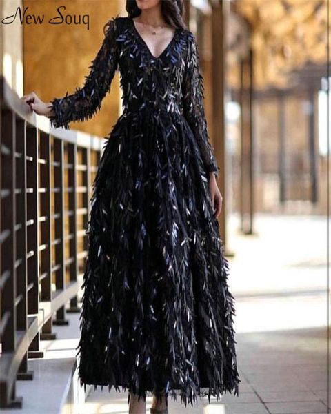 dubai black v neck long sleeve evening dresses 2020 a line sparkly sequined ankle length evening gowns formal dress saudi arabia8020622, Black;red
dubai black v neck long sleeve evening dresses 2020 a line sparkly sequined ankle length evening gowns formal dress saudi arabia8020622, Black;red
