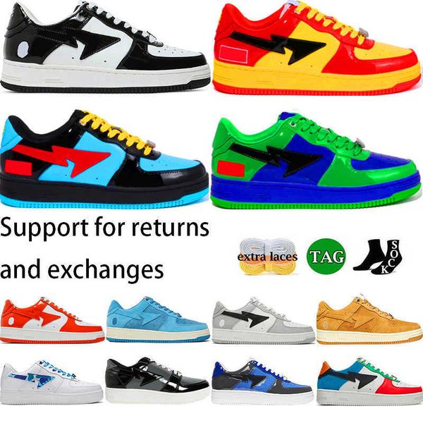 bapestas fashion patent leather luxury casual shoes designer sneakers sk8 patent leather black white blue camouflage skateboarding jogging s
bapestas fashion patent leather luxury casual shoes designer sneakers sk8 patent leather black white blue camouflage skateboarding jogging s