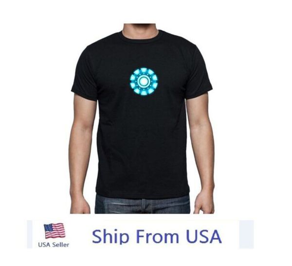 hero lighting men shirts 3 light up led shirt arc reactor vi prop light up sound control t shirts designer, White;black
hero lighting men shirts 3 light up led shirt arc reactor vi prop light up sound control t shirts designer, White;black