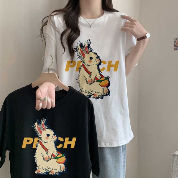 summer and women's printed t-shirts pure cotton short sleeved t-shirts women's insets trendy and loose fitting casual inner layer, White
summer and women's printed t-shirts pure cotton short sleeved t-shirts women's insets trendy and loose fitting casual inner layer, White