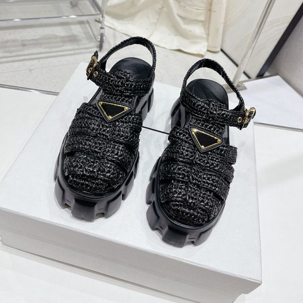 designer sandals black natural fabric flat sandals slippers woven platform mule flip-flops fashion thick soled slippers summer beach rubber
designer sandals black natural fabric flat sandals slippers woven platform mule flip-flops fashion thick soled slippers summer beach rubber
