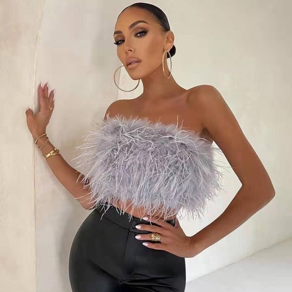 tanks feather corset tank female summer backless solid tube camis fashion y2k party club crop women 2022, Black;white
tanks feather corset tank female summer backless solid tube camis fashion y2k party club crop women 2022, Black;white