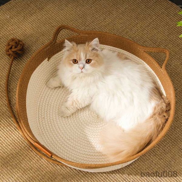 cat carriers houses madden pet cat bed round hand woven rattan cat beds summer cooling kitten basket cotton rope cat baskets r230608
cat carriers houses madden pet cat bed round hand woven rattan cat beds summer cooling kitten basket cotton rope cat baskets r230608